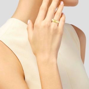 IPPOLITA ✨18K Classico Domed Hammered Gold Ring Size 6